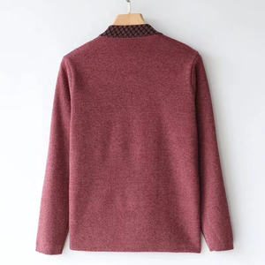 Cardigan d'hiver décontracté 100% coton, couleur unie, col en V, logo sur le devant, respirant, confortable, personnalisable, pull pour femme - Product Image 4