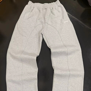 Loshaypappay Pantalones de chándal básicos de pierna recta para hombre, de gran tamaño, personalizados, con corte acampanado de lona, 100% algodón, ¡los más vendidos! - Product Image 1