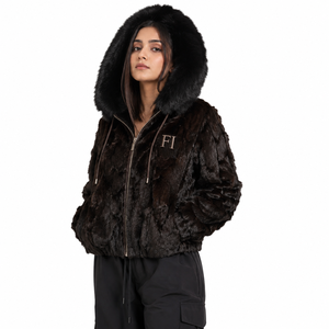 Sweat-shirt à capuche unisexe personnalisé brodé pour homme, style décontracté hiver, en sherpa texturé duveteux, coupe oversize – Fournisseur en gros - Product Image 1