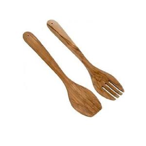 Ensemble de saladiers en acacia durable avec poignée en osier, ustensiles de cuisine en bois naturel, outils à salade, couverts, cuillère en bois – Vente chaude - Product Image 1