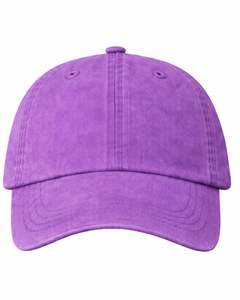 Casquette de baseball en coton lavé violet lavande, unie, réglable, unisexe, décontractée, sportive, respirante, confortable, qualité supérieure - Product Image 1