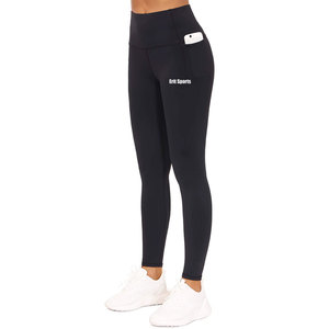 Leggings femme taille mi-haute couleur unie, faible MOQ, haute qualité, respirants, écologiques, personnalisables, pantalons de fitness à taille élastique - Product Image 1