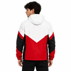 <b>Men's</b> Waterproof Hooded Windbreaker <b>Jacket</b> – Lightweight Color Block Windproof Outdoor Running Hiking Rain <b>Jacket</b> Custom Logo - Product Image 4