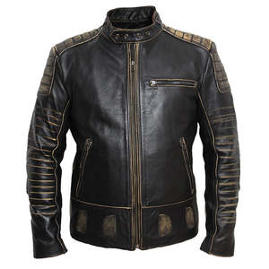 Chaqueta de Cuero Genuino Personalizada para Hombre 2026, Impermeable, Transpirable, Anti-UV, Cuello Mao, Invierno, Alto Rendimiento y Calidad - Product Image 1