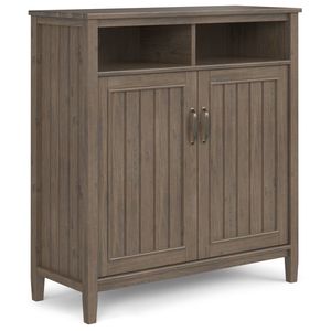 Mobile porta TV di medie dimensioni con armadietto contenitore in marrone fumé - Product Image 1