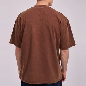 T-shirt personnalisé à col rond, coupe classique, style vintage tendance, tissé, prix de gros, nouvelle collection, fabricant - Product Image 2