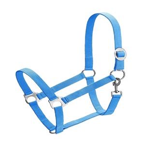 Wholesale Equestrian Double Layer Nylon Webbing Nylon Horse <b>Halter</b> in All Custom Sizes & Colors Made in India - Product Image 6