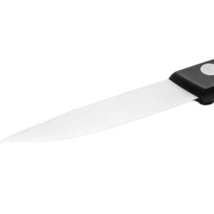Couteaux à éplucher noirs à trois rivets avec lame en argent fin et poignée ergonomique pour l'épluchage et la découpe quotidiens en cuisine - Product Image 2
