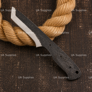 UA Supplies - Hoja de Cuchillo de Acero al Carbono de Grado Industrial, Grosor de 0.5 mm, Longitud Total de 8 Pulgadas, Punta Caída, Cuchillos de Camping, OEM, MOQ Bajo - Product Image 4