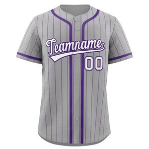 Cheap Mens and Women <b>Red</b> White Blue Stripe Baseball Uniforms Manufacturers Team Baseball Uniforms - Product Image 2