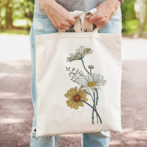 New Fashion High Quality Cheap Price 100% Cotton Tote <b>Bag</b> Hand Carry Luxury Handbags Custom Logo And SIze - Product Image 4