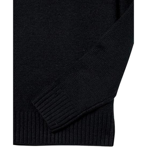 Men's Winter Viscose/Cotton Cable Knit <b>Pullover</b> <b>Sweater</b> Crew Neck Full Sleeve Anti-Pilling Front Logo Solid Color Warm - Product Image 5