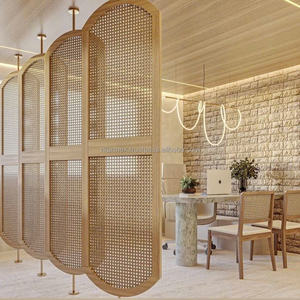 Flexible Breathable Square Rattan Cane Webbing Handmade Natural Style for Chair <b>Backrest</b> Cabinet Fronts DIY Furniture Home - Product Image 5