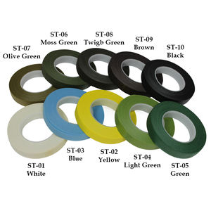 Ruban de fleuriste moderne 12 mm x 20 yards, extensible et imperméable pour matériaux de bricolage et fournitures de fleuriste - Product Image 3