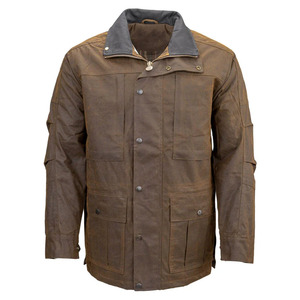 Veste safari unisexe Shero marron, hiver, néoprène, coupe-vent, résistante à l'eau, sans manches, fermeture à boutons, veste de chasse d'extérieur, taille régulière - Product Image 1