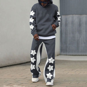 Ensemble de survêtement baggy court pour femme, taille personnalisée, directement de l'usine, tenue décontractée évasée pour l'hiver, prix raisonnable - Product Image 2