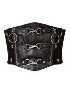 Corset en cuir de qualité supérieure parfait pour l'entraînement à la taille et le style végétalien edgy chic et sans cruauté élégance intemporelle - Product Image 2