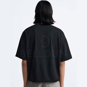 เสื้อยืดครอปทรงปกติสำหรับผู้ชาย ผ้าฝ้าย 100% ดีไซน์เรียบง่าย เป็นมิตรกับสิ่งแวดล้อม ระบายอากาศได้ดี เหมาะสำหรับใส่ลำลองทุกฤดูกาล - Product Image 2