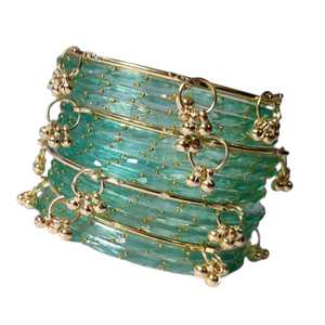 Ensemble de bracelets Churiyan en perles de verre, toutes tailles, faible MOQ et prix, bijoux pour femmes, couleurs et tailles personnalisées, bracelets traditionnels kashmiris pour filles - Product Image 5