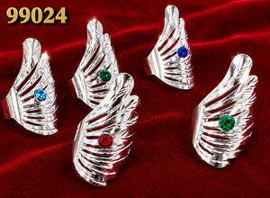 Bague en filigrane de coquillage avec incrustation de feuilles florales ovales, bijoux fantaisie pour femme, cadeau, tenue de soirée - Product Image 5