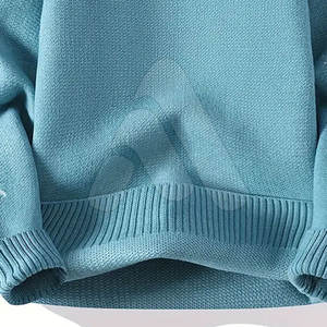 Suéter de Punto Desgastado para Hombre, Otoño Invierno, 100% Algodón, Transpirable, Informal, Cálido - Product Image 6