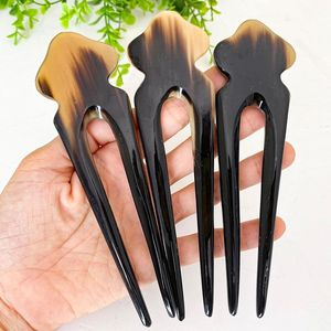 Pasador de Pelo de Cuerno de Búfalo Natural para Mujer, Moderno, Ecológico, para Bodas, Uso Diario, Accesorio de Peinado - Product Image 4