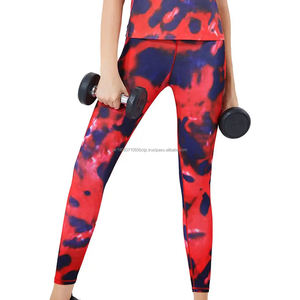 กางเกงโยคะสำหรับผู้หญิงกางเกงโยคะพิมพ์ลายเสือดาวออกแบบได้ตามต้องการ - Product Image 6