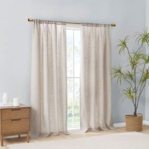 Pannello per tende con filtro luce in lino coppia 2 pz mantovane eleganti tende e mantovane - Product Image 6