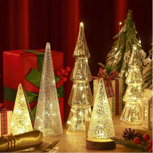 New design <b>Christmas</b> <b>tree</b> figurines LED fairy lights Light up <b>Christmas</b> <b>tree</b> ornaments Holiday <b>table</b> decor Luxury Xmas decor - Product Image 5