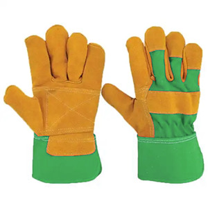 Premium Quality Canadian Rigger Cowhide Split Safety <b>Gloves</b> Industrial <b>Driver</b> Working Leather Welding <b>Gloves</b> for Hand Protection - Product Image 2