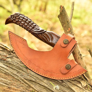 Couteau à pizza professionnel LEGACY BLADES en acier au carbone avec manche en bois, gravure personnalisée, vente en gros - Product Image 5