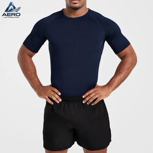 OEM <b>Men</b> Athletic <b>Compression</b> Shirt and <b>Shorts</b> Set Quick Dry Thermal Base Layer Running Rash Guard Training Gym Wear - Product Image 3