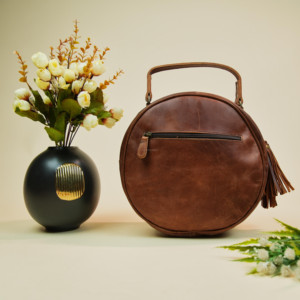 Real Leather Hand Tooling Carving Handmade Handbag <b>Sling</b> Bag Stylish Crossbody Shoulder Bags for Women Crossbody <b>Sling</b> Bag - Product Image 5