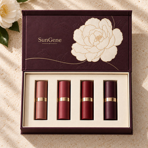 กล่องบรรจุภัณฑ์ลิปสติกแบบแข็งทรงหนังสือแบบมีบานพับ - Product Image 2