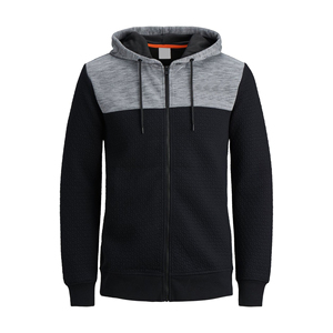 Sweat-shirt à capuche gris pour homme, coupe classique, tissu jersey 100% coton, pull décontracté avec poche avant, vêtement d'hiver respirant et coupe-vent - Product Image 5