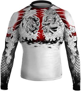 Equipo de entrenamiento sublimado MMA Bjj de manga larga para hombre de diseño personalizado de alta calidad - Product Image 5