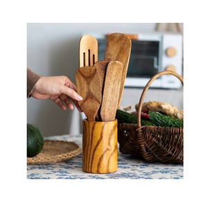 Ensemble de spatules en bois, 3 pièces, qualité alimentaire, lavage à la main uniquement, ustensiles pour la maison, l'hôtel, le restaurant, outils de cuisine, vente en gros - Product Image 3