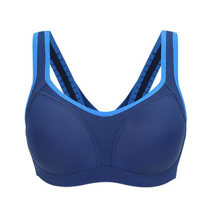 Sujetador Deportivo Transpirable para Mujer con Logotipo Frontal Simple, Tejido Elástico y Banda de Soporte para Actividades de Running, Ecológico - Product Image 1