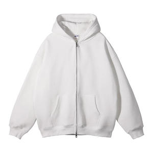 Sudaderas con capucha de cremallera completa, de algodón grueso de alta calidad, con forro polar, personalizables con bordado, fabricadas por TRIOTAKE INDUSTRY - Product Image 5