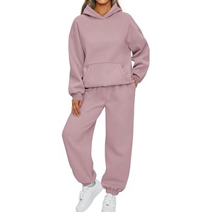 Nouvel ensemble survêtement femme : sweat à capuche et pantalon de jogging, tenue personnalisée imprimée, ensemble assorti pour femme - Product Image 1