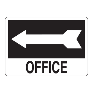Panneau de signalisation Brady pour bureau, 10 po de hauteur x 14 po de largeur, pour l'identification des zones de bureau - Product Image 3