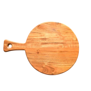 Tabla de cortar de bambú natural premium ecológica con asa para cortar verduras, carne y frutas, duradera. - Product Image 4