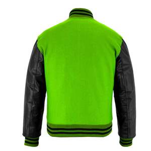 Chaqueta de exterior para hombre de alta calidad fabricada en fábrica, chaqueta universitaria de béisbol personalizada OEM, chaqueta universitaria de nuevo diseño para hombre - Product Image 5