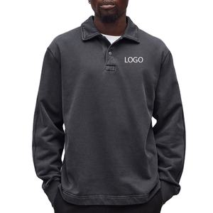 Sweat-shirt Homme 2026 Personnalisable avec Logo pour Acheteurs en Gros – Fermeture Boutonnée, Col Rabattu, Design de Haute Qualité pour l'Hiver – Prix Abordable - Product Image 1