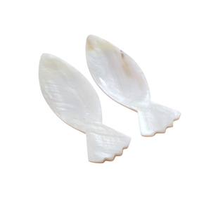 Polished Fish Flower MOP Shell Spoon Long Handle <b>Mirror</b> Polish Custom Logo Engraved Gourmet Accessory Choice Storage - Product Image 2