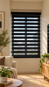 WINHOME Motorolize Series Remote Control Motorized Horizontal Blinds Plain Custom for Bedroom Living Room - Product Image 1