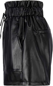Nouveauté : Shorts en cuir d'agneau véritable pour femmes, coupe ample, haute qualité, style streetwear, prix usine OEM, vente en gros - Product Image 5