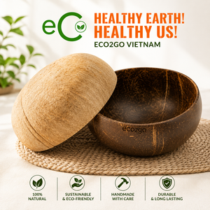 Juego de Tazones de Cáscara de Coco Orgánica Natural con Cuchara de Madera, Hechos a Mano, para Smoothies y Ensaladas, con Caja de Regalo Personalizada - Product Image 6