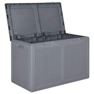 Caja de Almacenamiento para Jardín de Polipropileno Gris Medio - Product Image 5