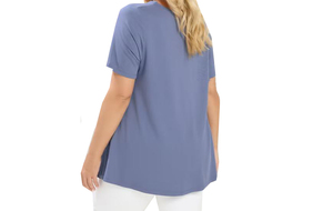 Camisetas de mujer de manga corta con cuello redondo y logo personalizado, tops cortos de verano para mujer con cuello redondo y diseño retorcido, ¡gran oferta! - Product Image 2